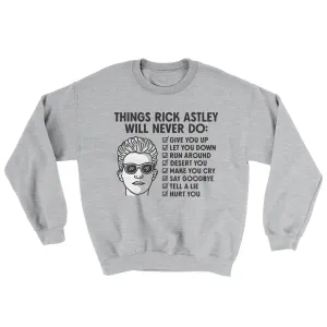 Things Rick Astley Would Never Do Ugly Sweater