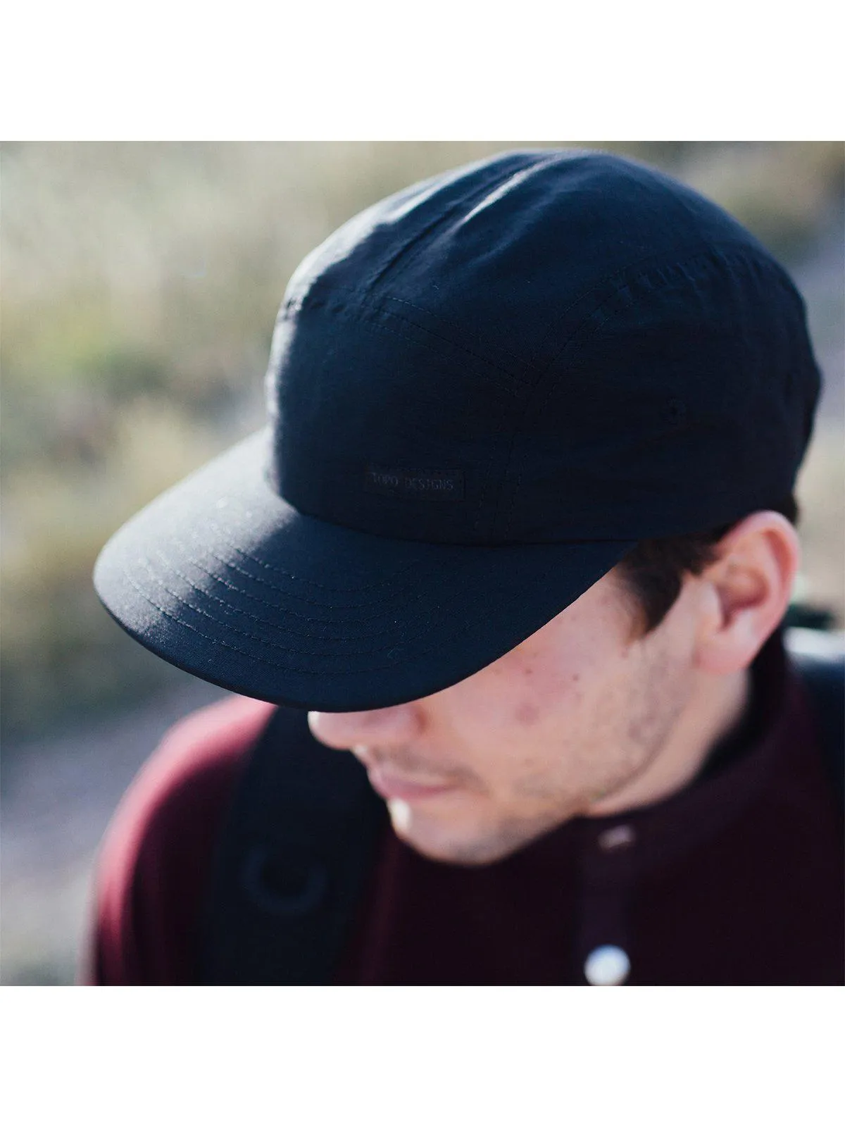 Topo Designs Nylon Camp Hat Black