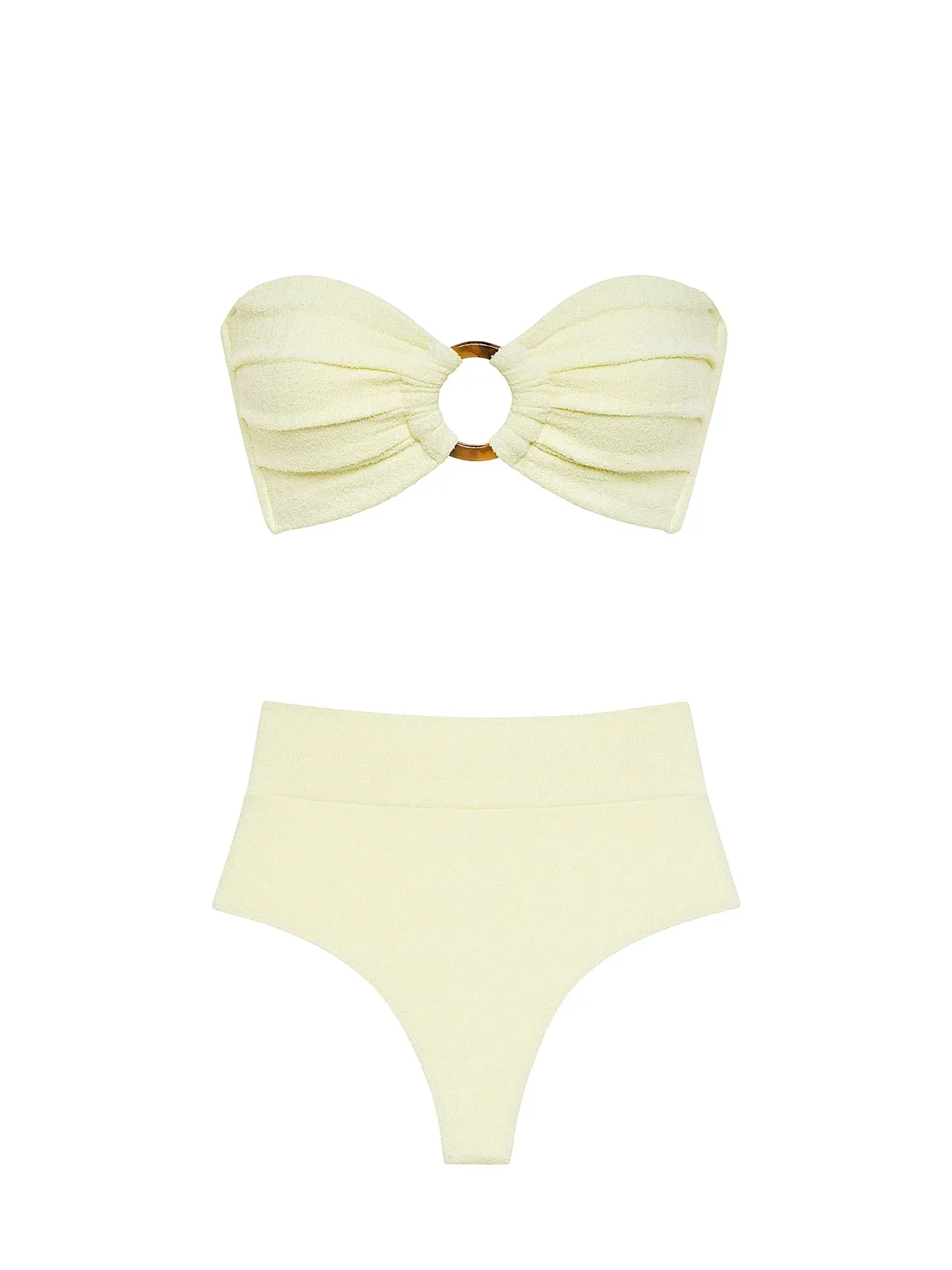 Tori Ties Bandeau-High Rise AC Bikini ::RET