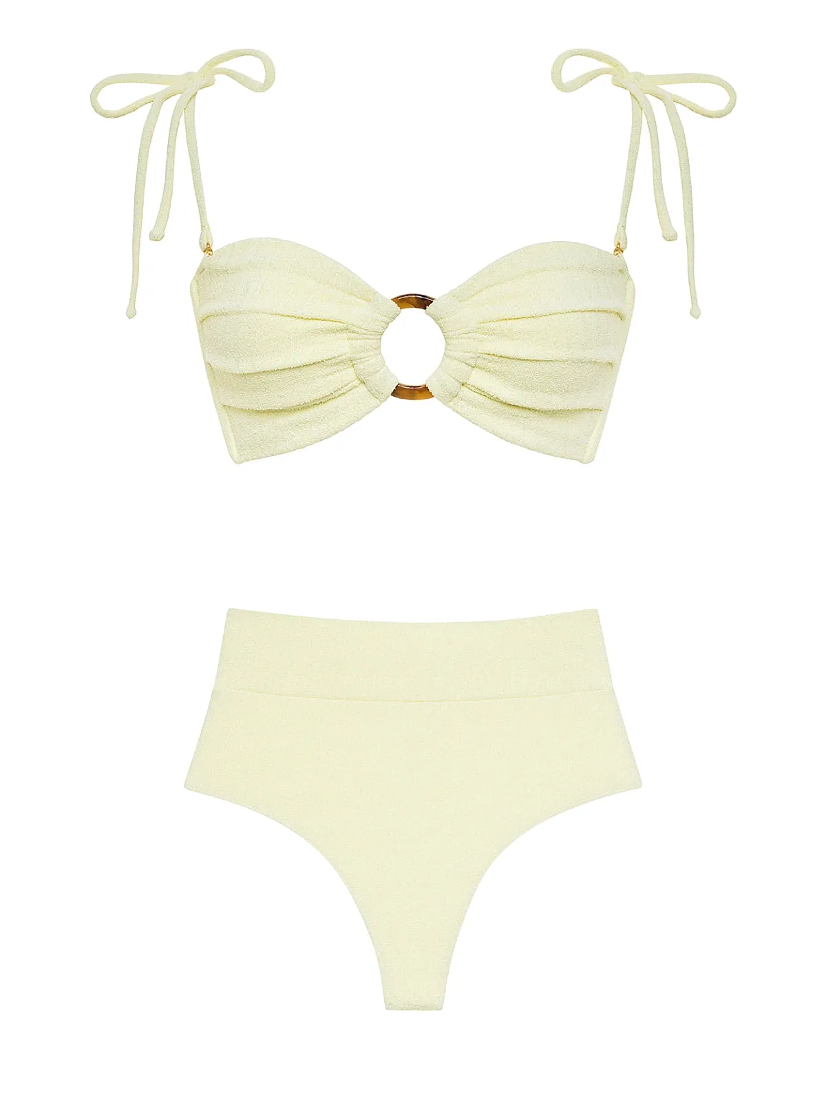 Tori Ties Bandeau-High Rise AC Bikini ::RET