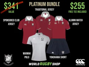 Troy University RFC 15th Anniversary -  Platinum Bundle (order 1/1-4/1, delivery by June) (add jersey name/number in order notes at checkout)