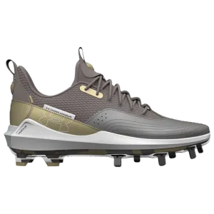 UnderArmour Men's UA Harper 7 Low ST Metal Baseball Cleats Grey 3025582-101