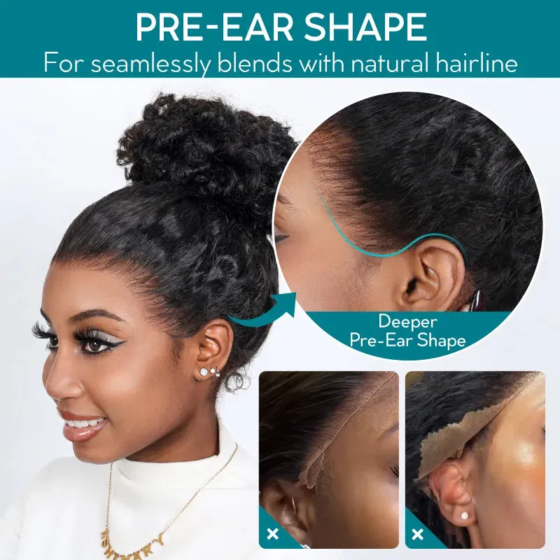 Upgrade Glueless Invisi Strap 360 Skin Lace Frontal 613 Blonde Straight Wig No Gel Stable Put on & Go Wigs
