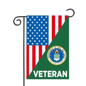 US Air Force Veteran Garden Flag 12.5 X 18 Inches