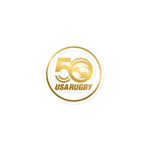 USA Rugby 50th Anniversary Sticker Badge