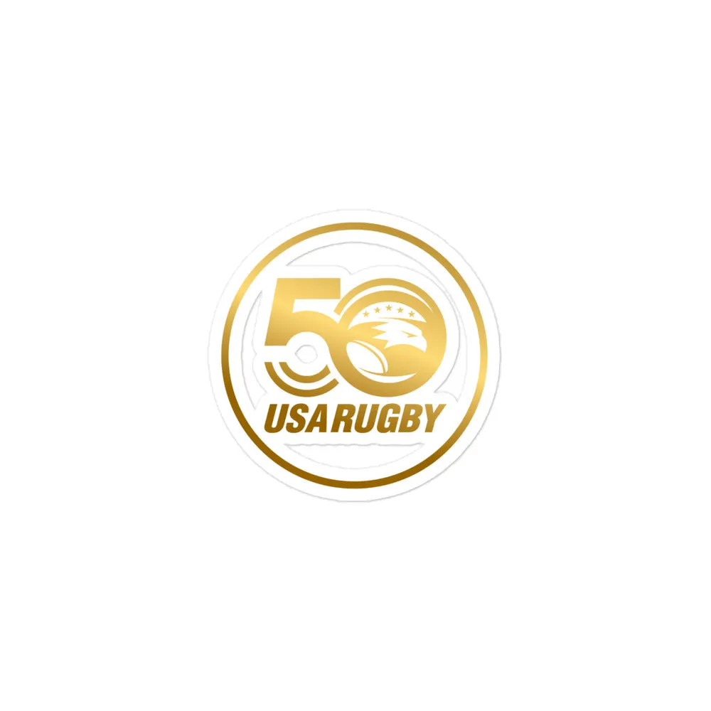 USA Rugby 50th Anniversary Sticker Badge