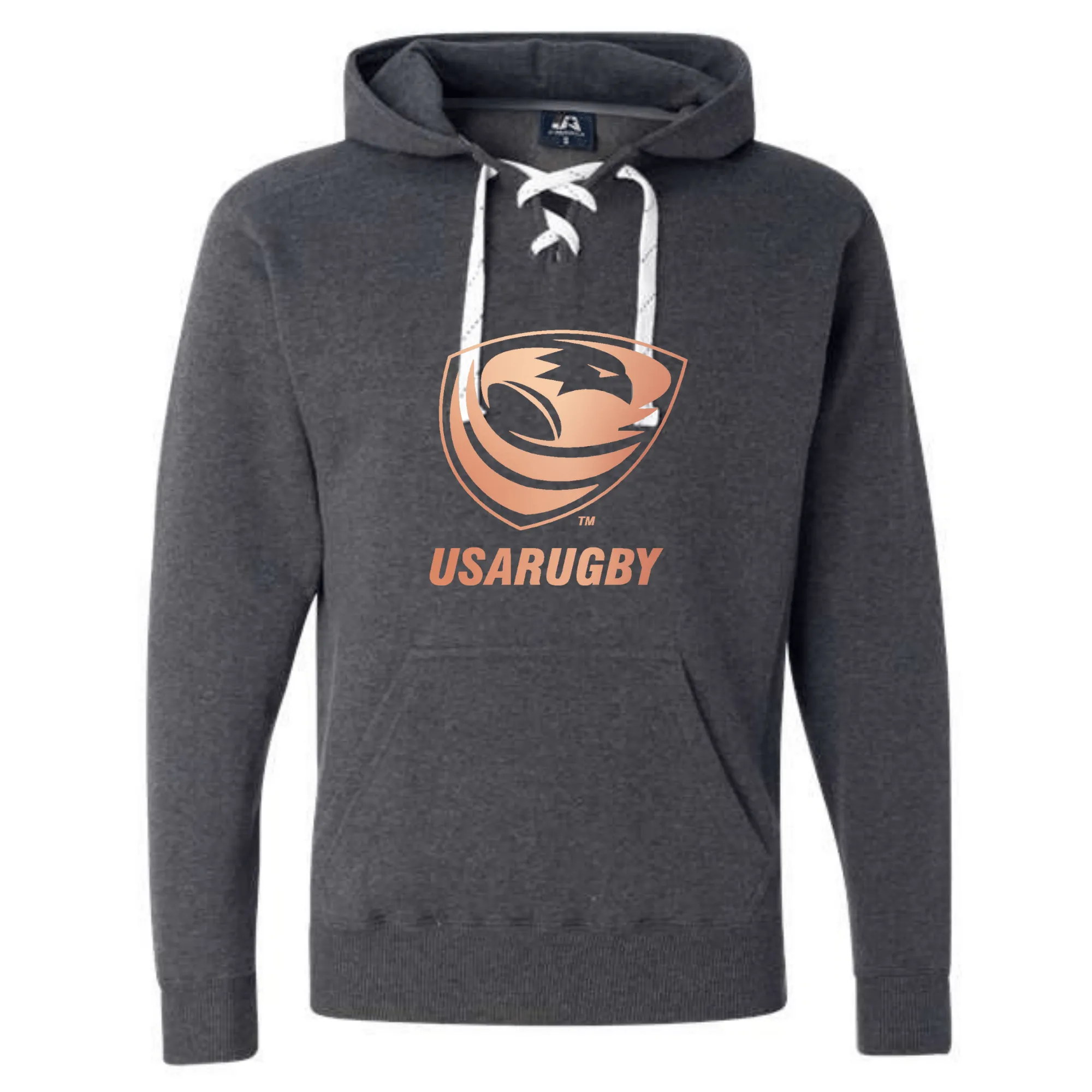 USA Rugby Bronze Sport Laced Hockey Hoodie