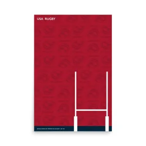 USA Rugby Shadow Logo Poster