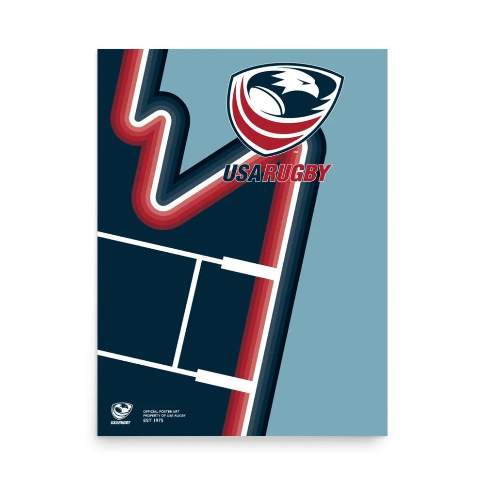 USA Rugby Victory Road Poster