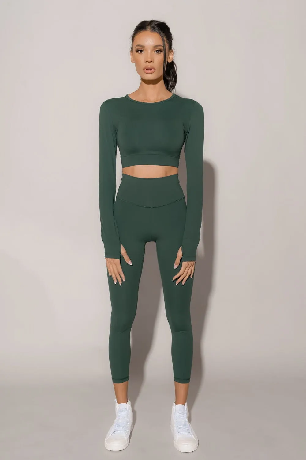 V-Booty Legging - Botanical