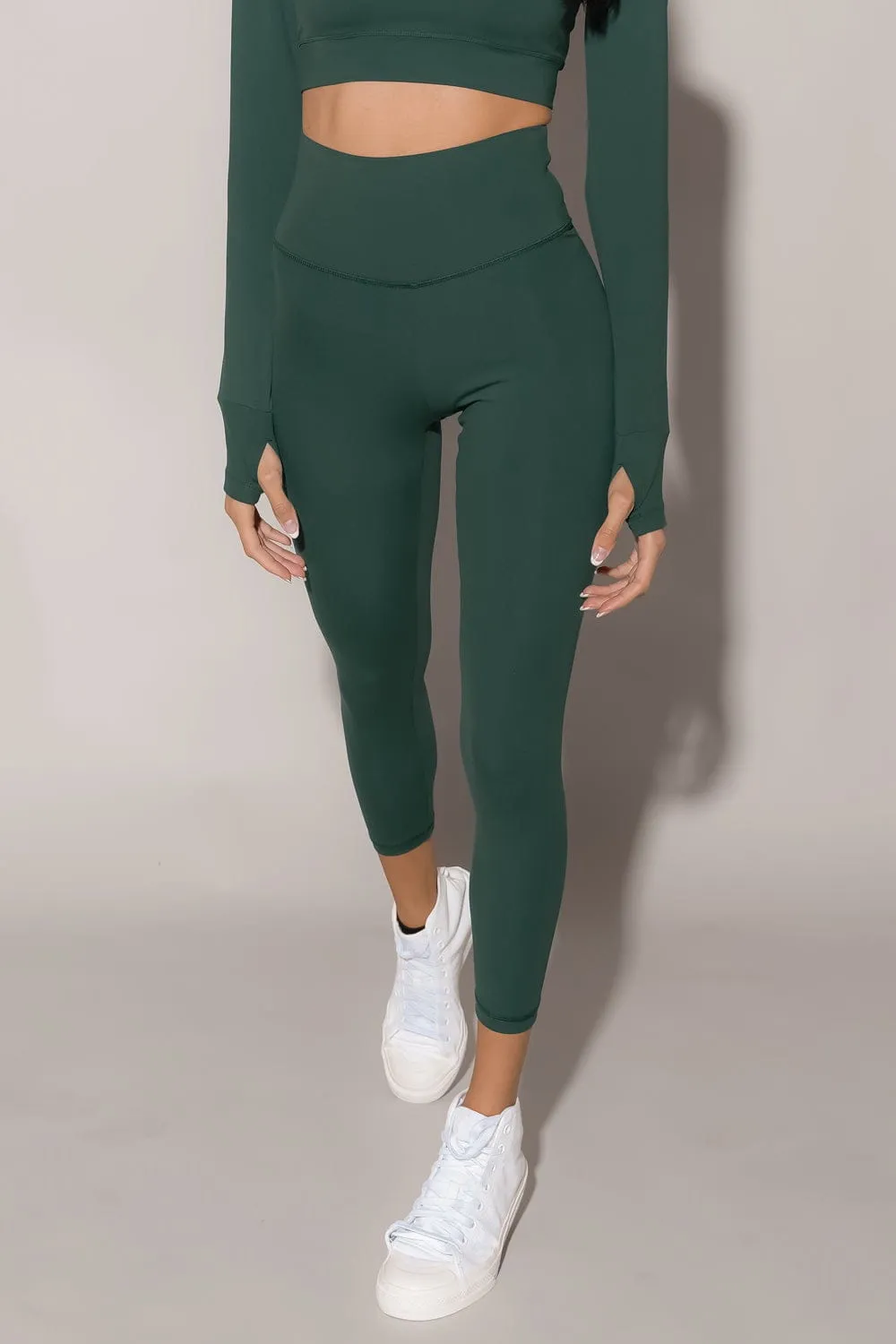 V-Booty Legging - Botanical