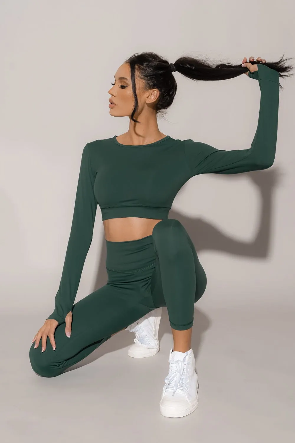 V-Booty Legging - Botanical