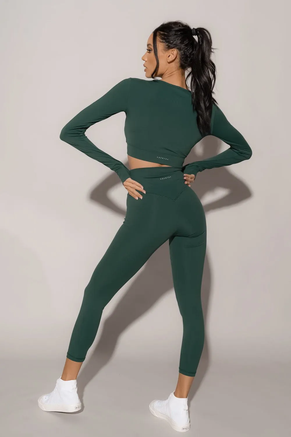V-Booty Legging - Botanical