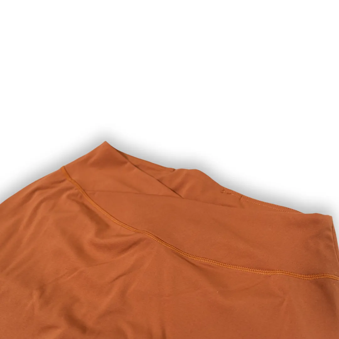 V Waist Yoga Short (Toffee Brown)