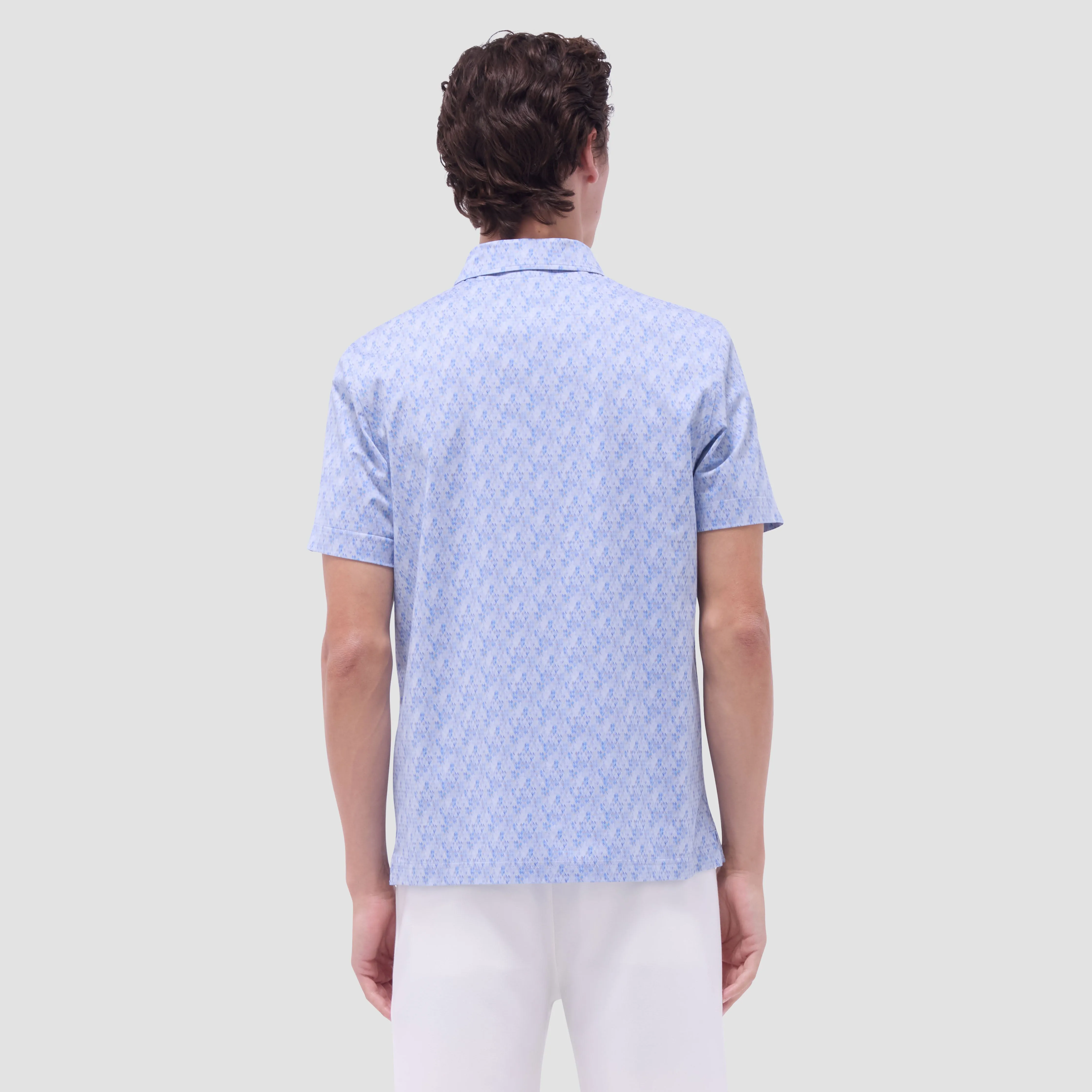 Vincent Double-Sided Geometric & Solid OoohCotton Polo Shirt