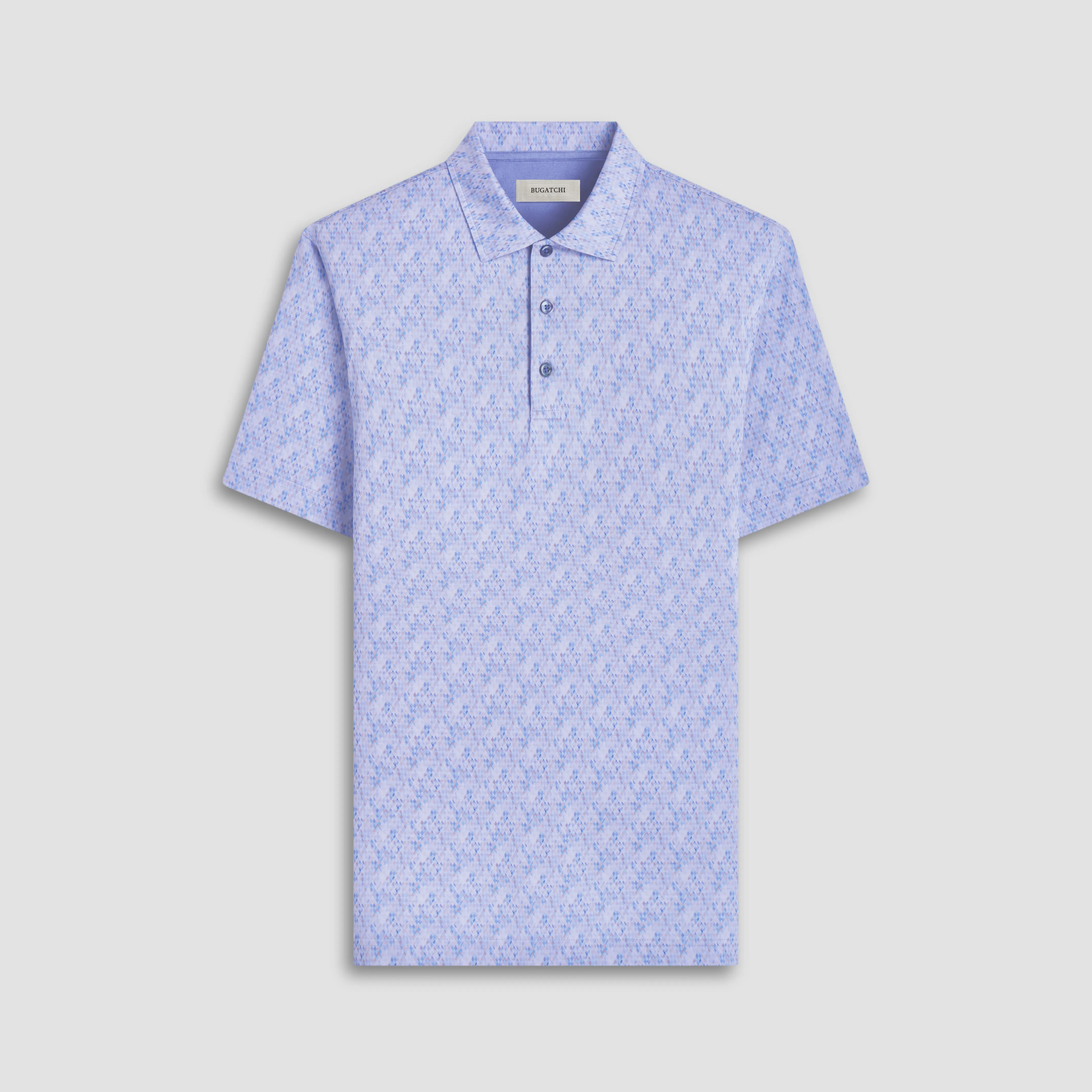 Vincent Double-Sided Geometric & Solid OoohCotton Polo Shirt