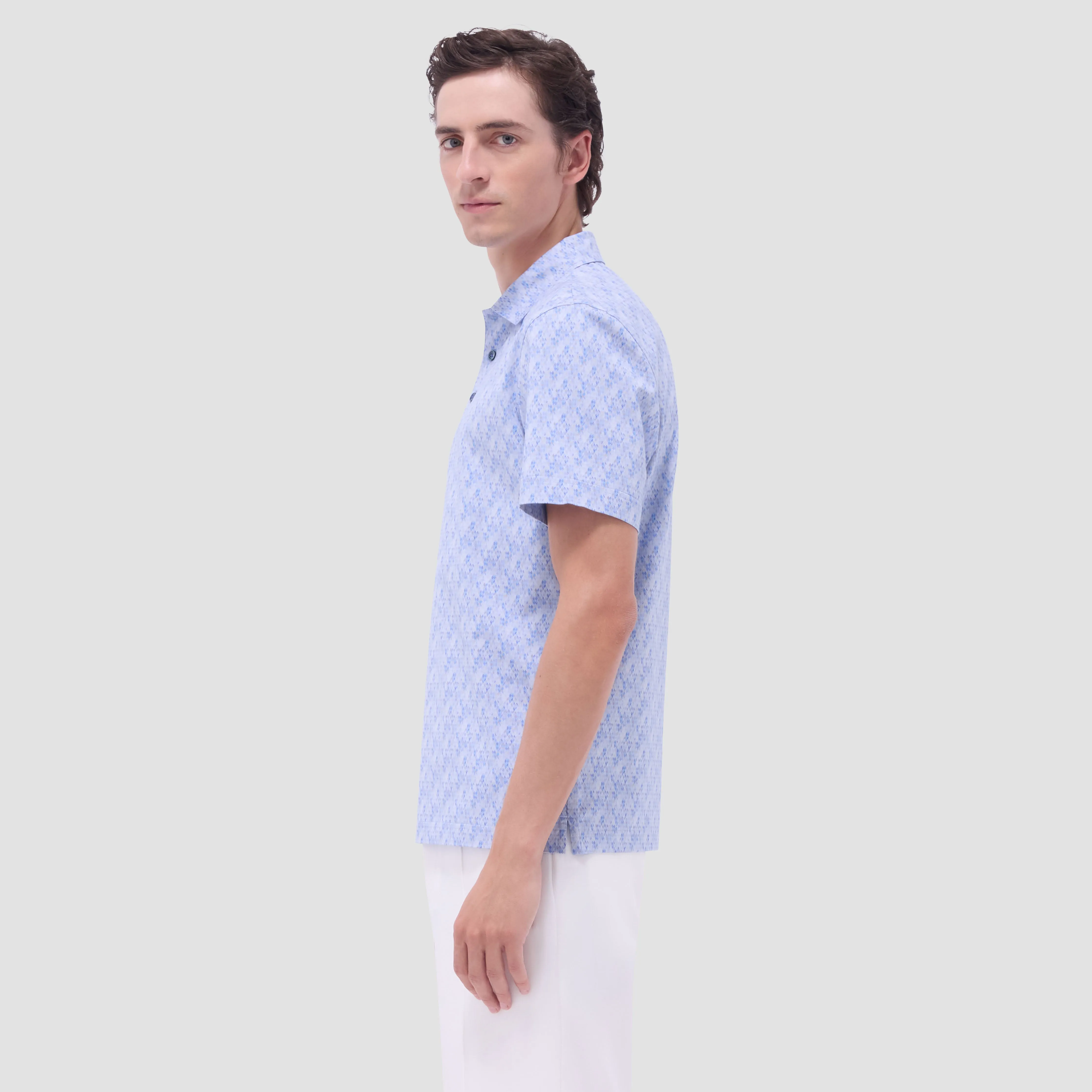 Vincent Double-Sided Geometric & Solid OoohCotton Polo Shirt
