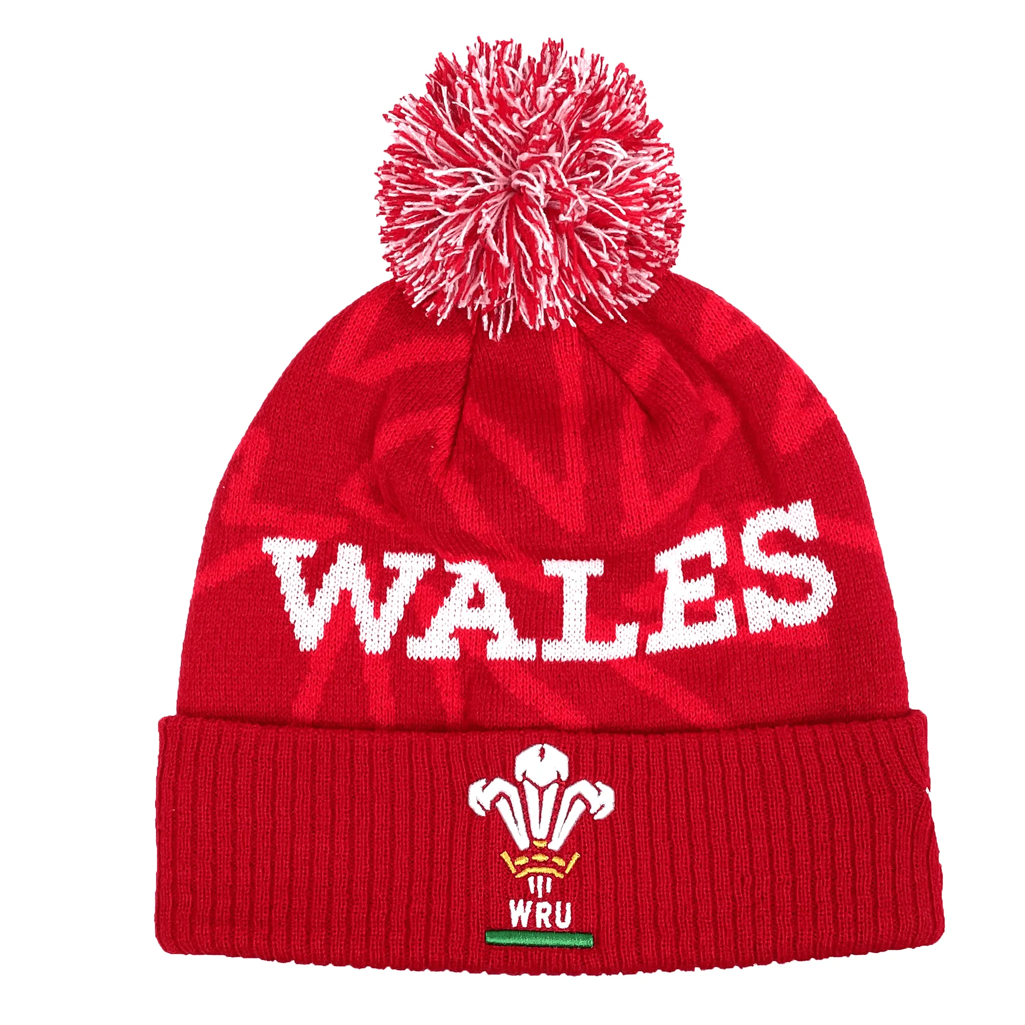 Wales 24/25 CYMRU Pom Pom Beanie by Macron