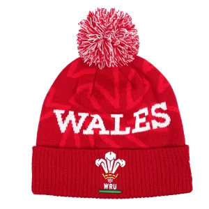 Wales 24/25 CYMRU Pom Pom Beanie by Macron