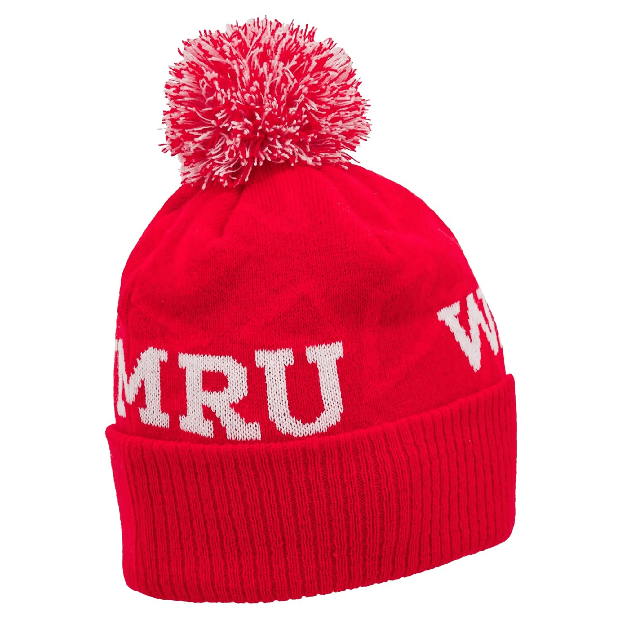 Wales 24/25 CYMRU Pom Pom Beanie by Macron