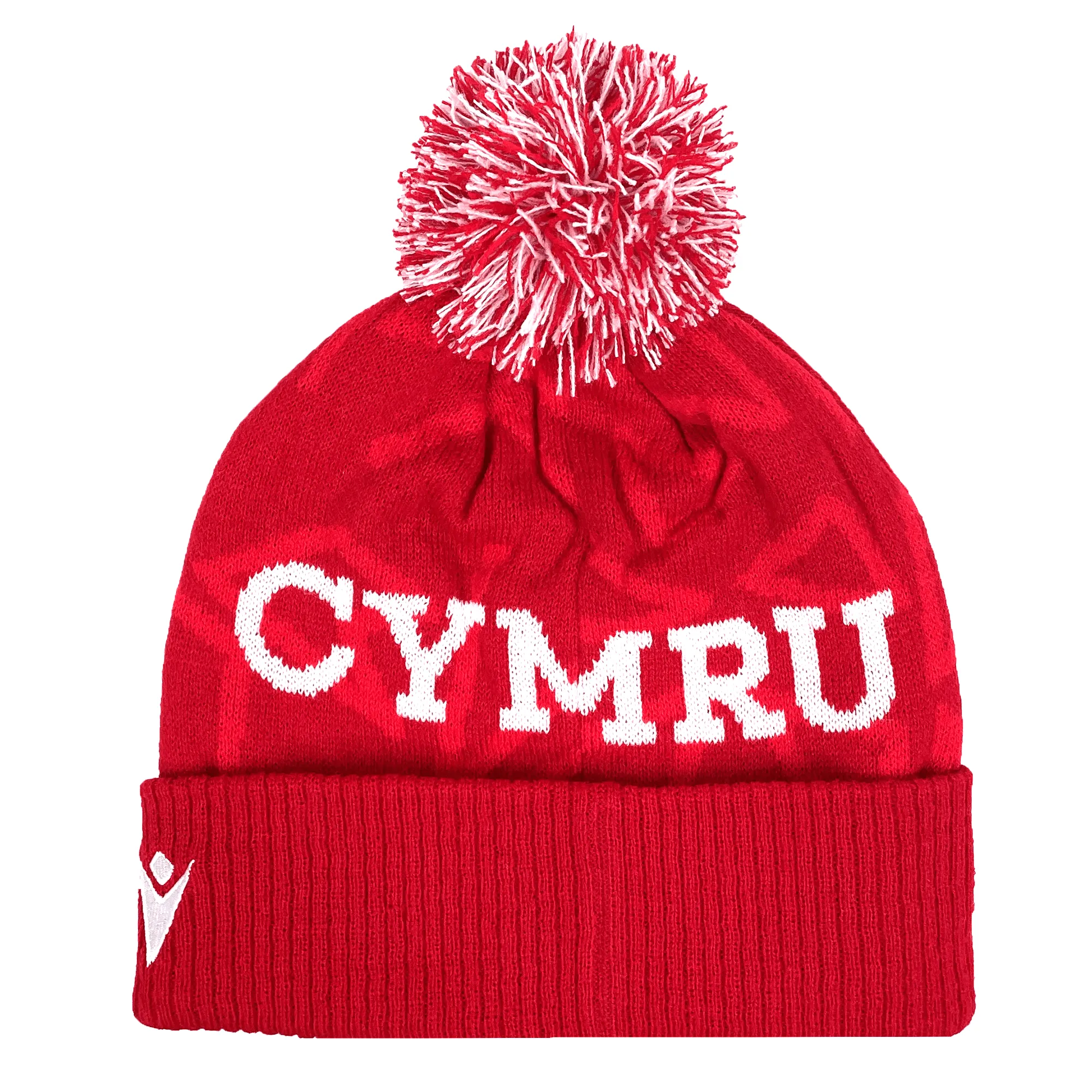 Wales 24/25 CYMRU Pom Pom Beanie by Macron