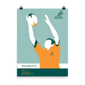 Wallabies Rugby Catch Poster