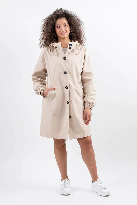 Water Resistant Oversized Hooded Windbreaker Rain Jacket