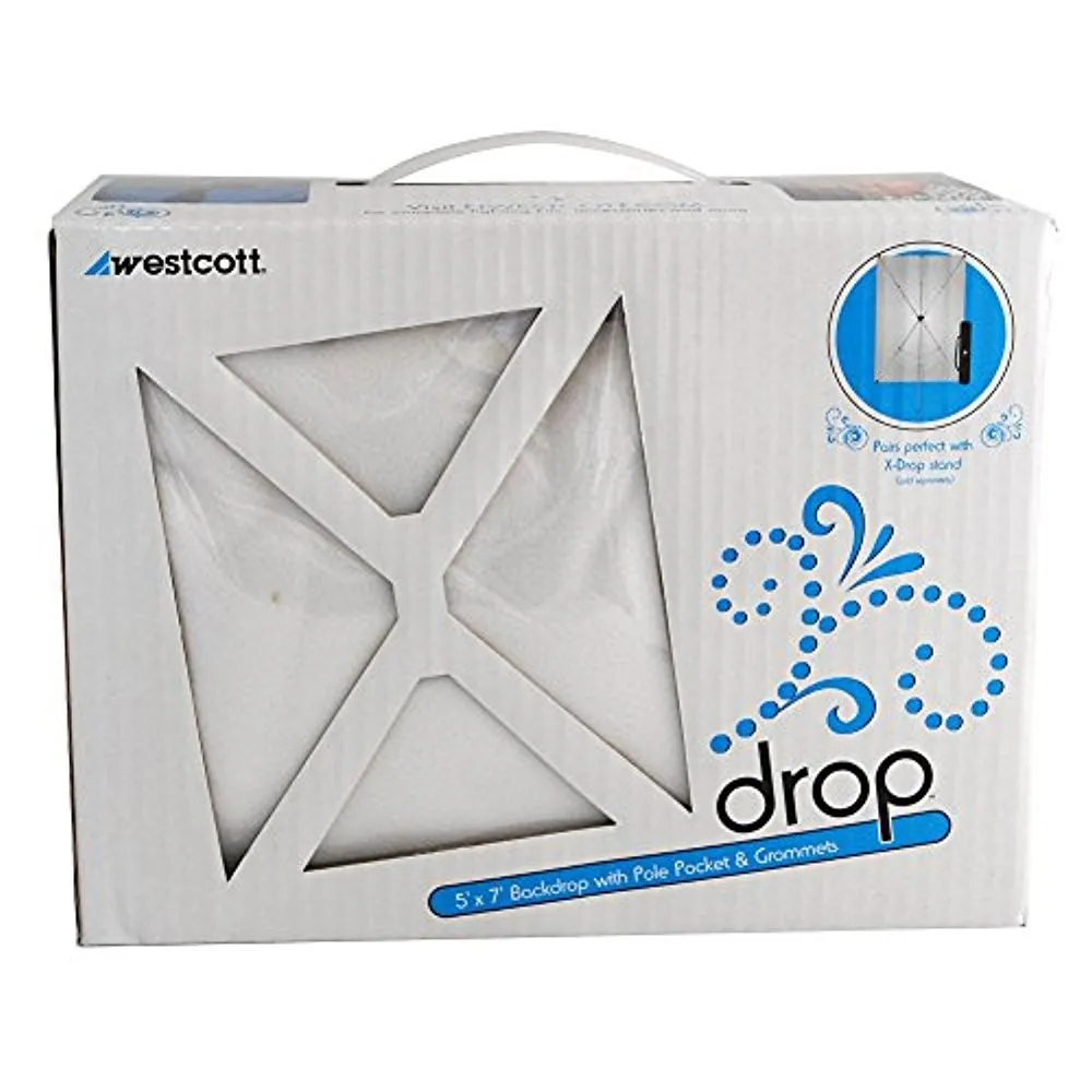 Westcott X-Drop Background | 5 x 7', White