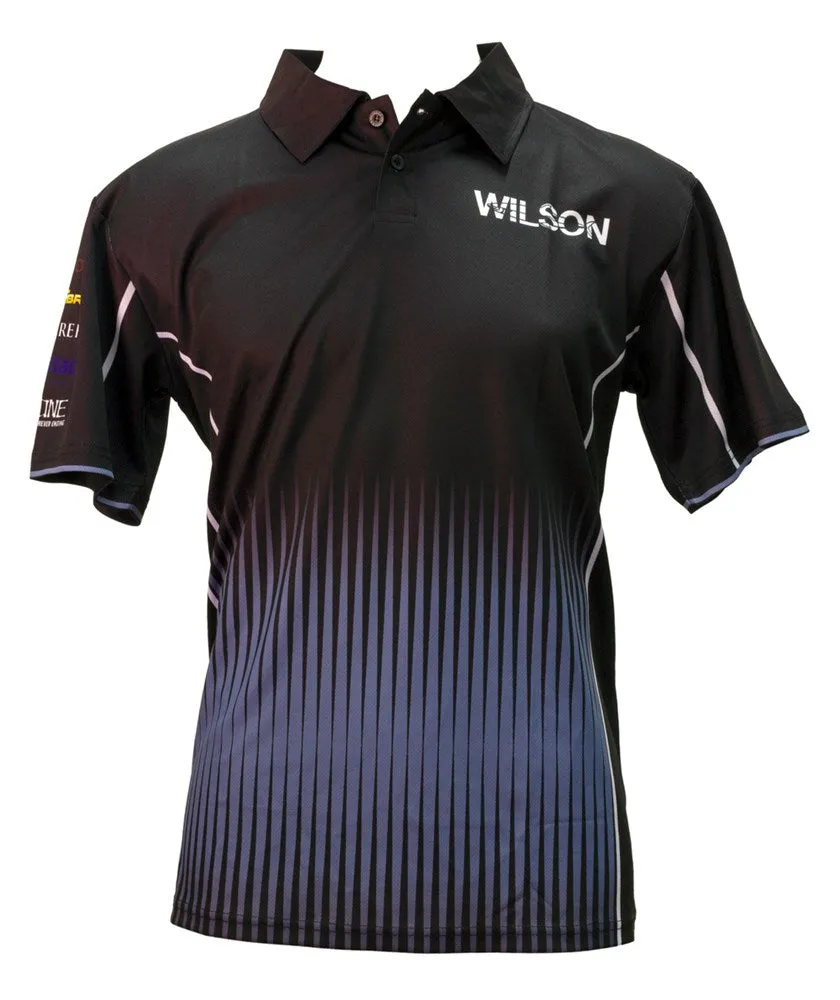 Wilson Breathable Polo Shirt  2020 Black-Blue Mens