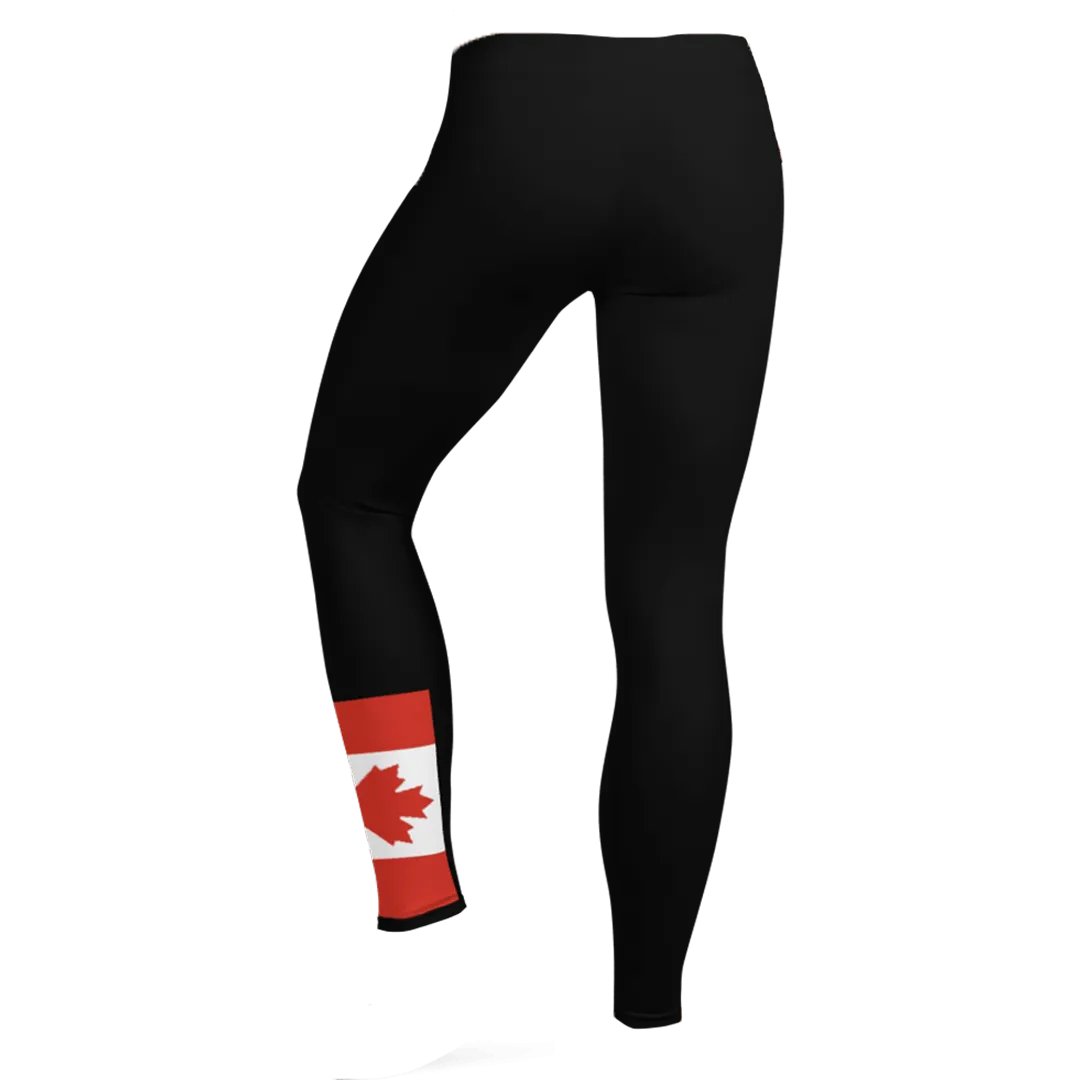 Women's Canada Small Flag Leggings