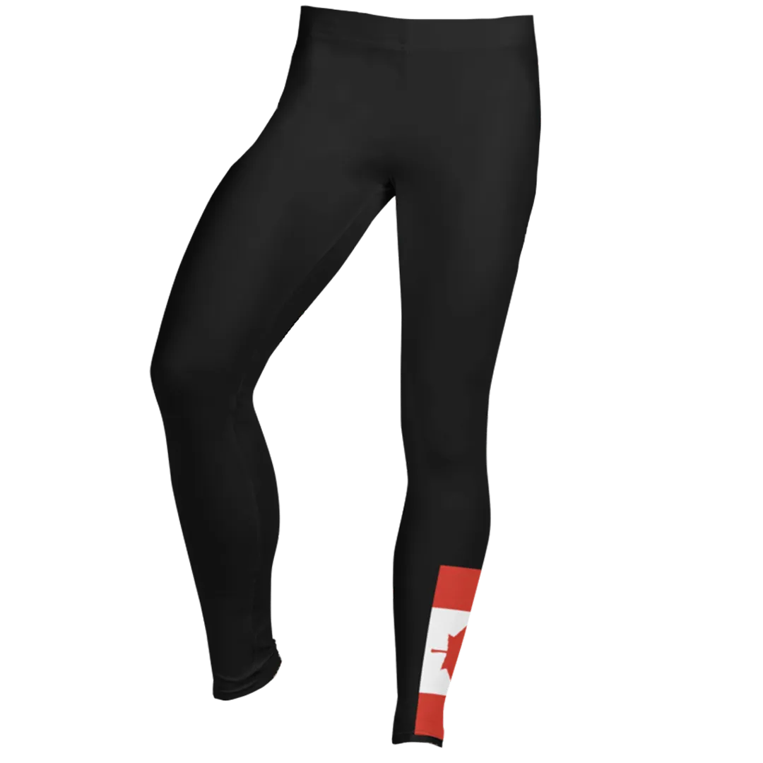 Women's Canada Small Flag Leggings