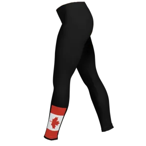 Women's Canada Small Flag Leggings