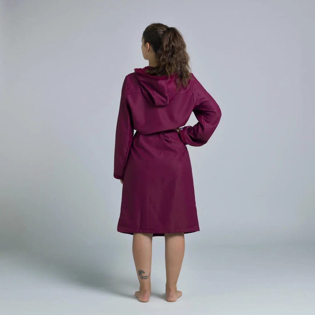 WOMEN'S COMPACT POOL BATHROBE PURPLE