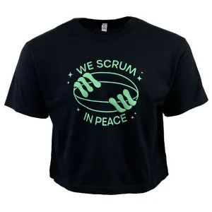 Women's Modish Rugger Limited Edition "We Scrum in Peace" Crop Top Tee