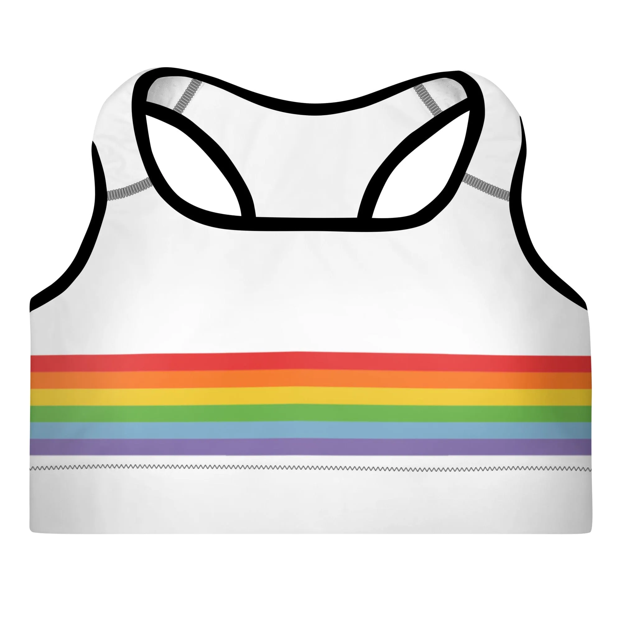 Women's Rugby Pride Padded Sports Bra