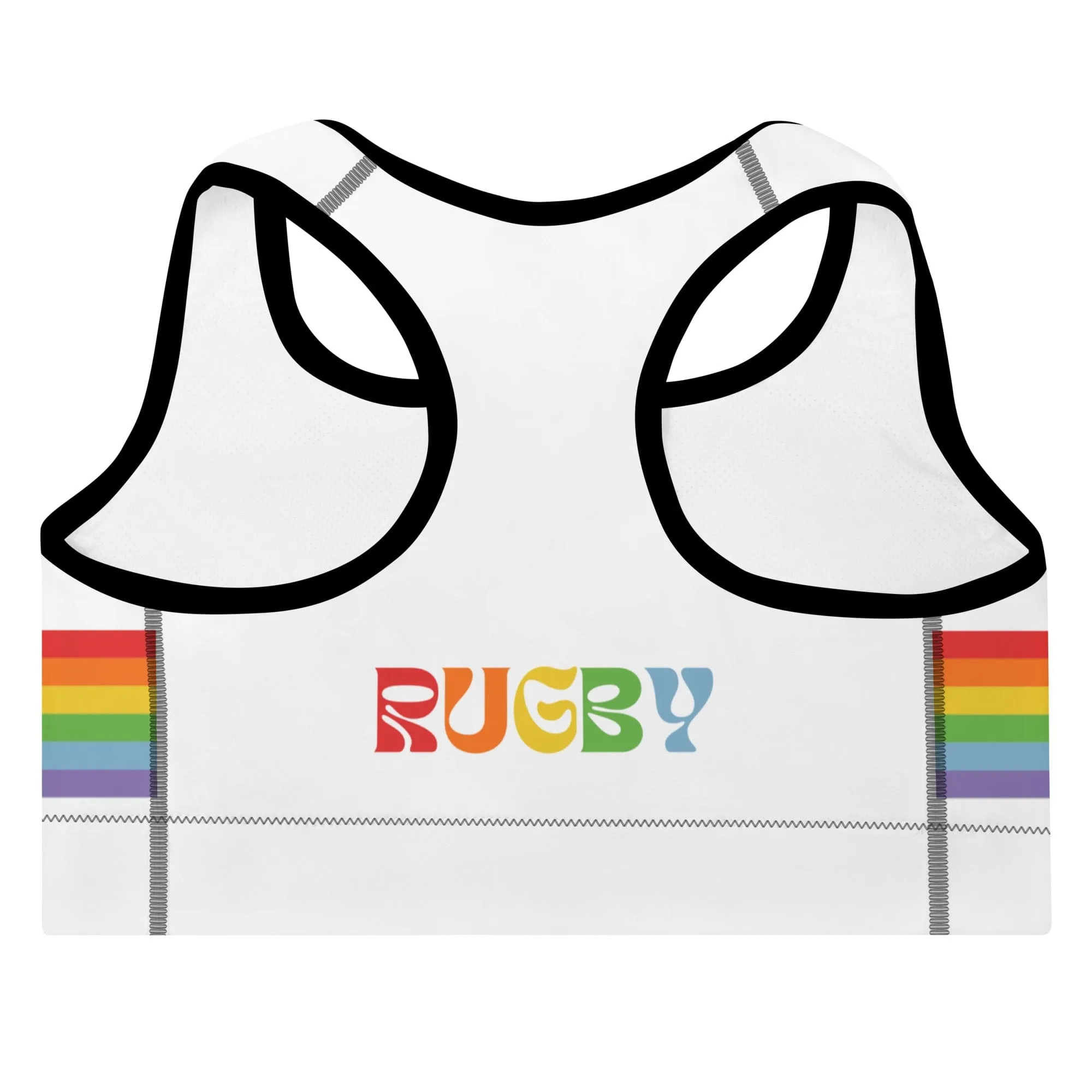 Women's Rugby Pride Padded Sports Bra