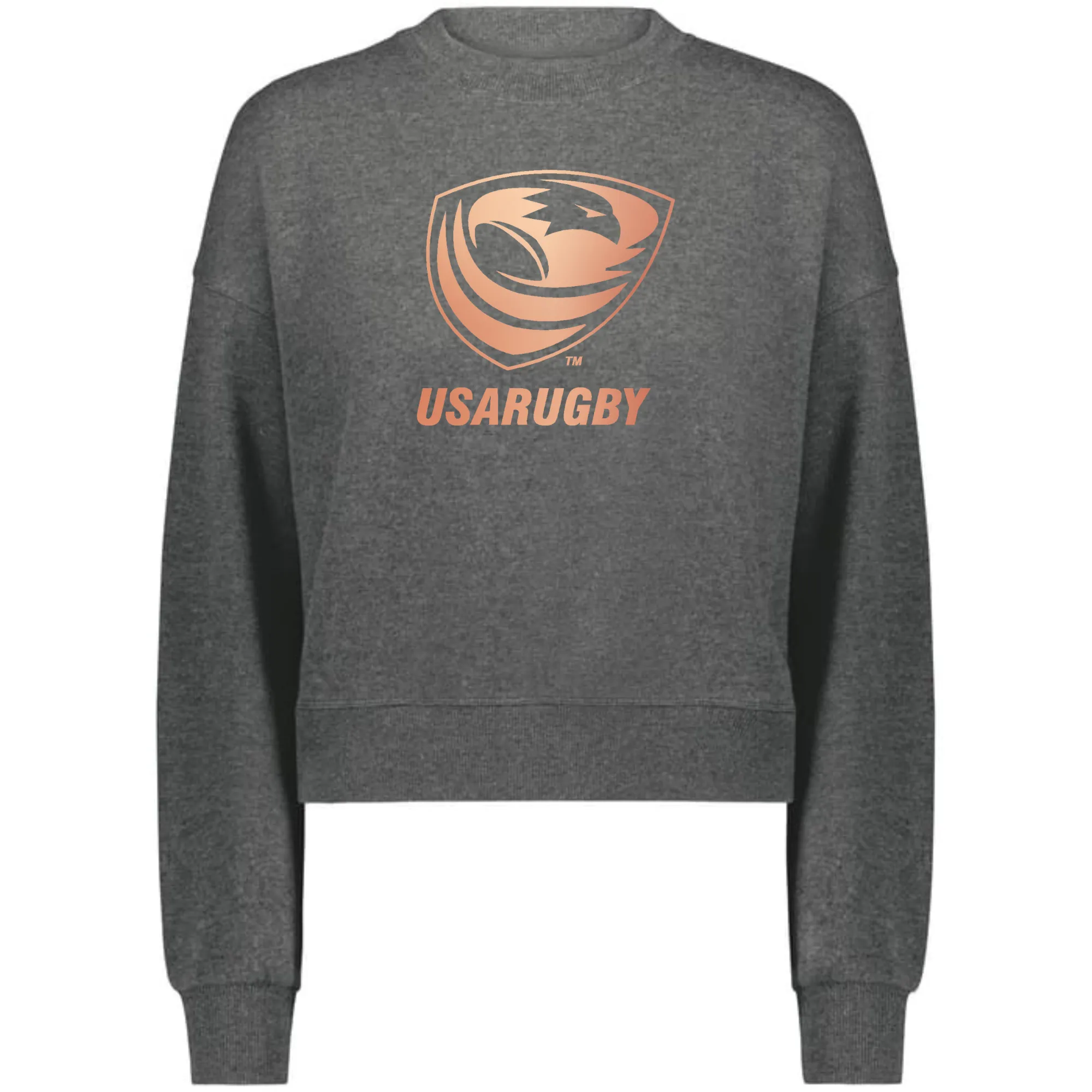 Women's USA Rugby Bronze Slouchy Crew Sweatshirt