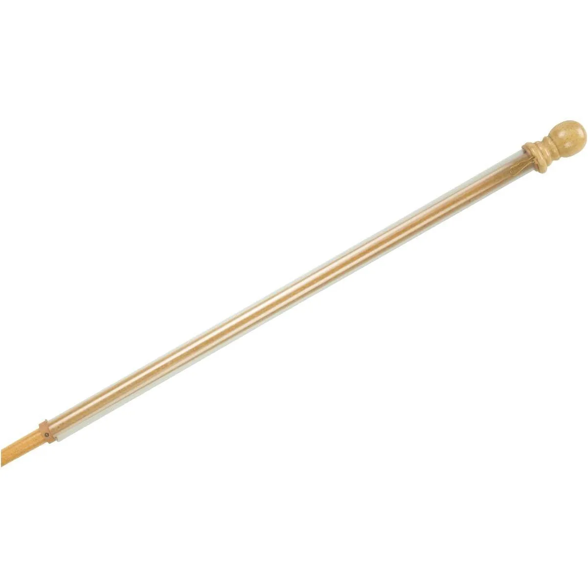 Wood House Flag Pole with Anti-Wrap Tube
