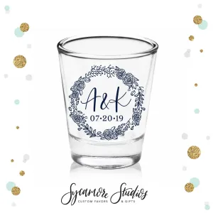 Wreath Monogram - Shot Glass #53C