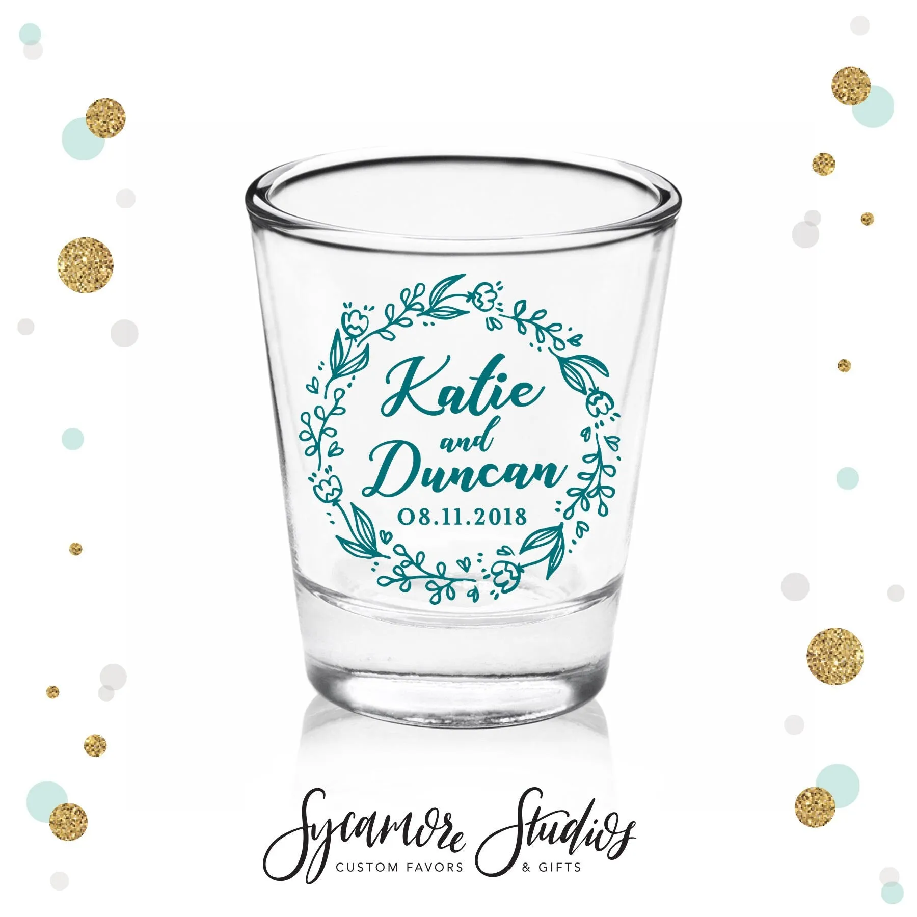 Wreath - Shot Glass #29C