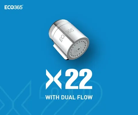 X22 Dual Flow Chrome Finish JET and ECO Flow Aerator
