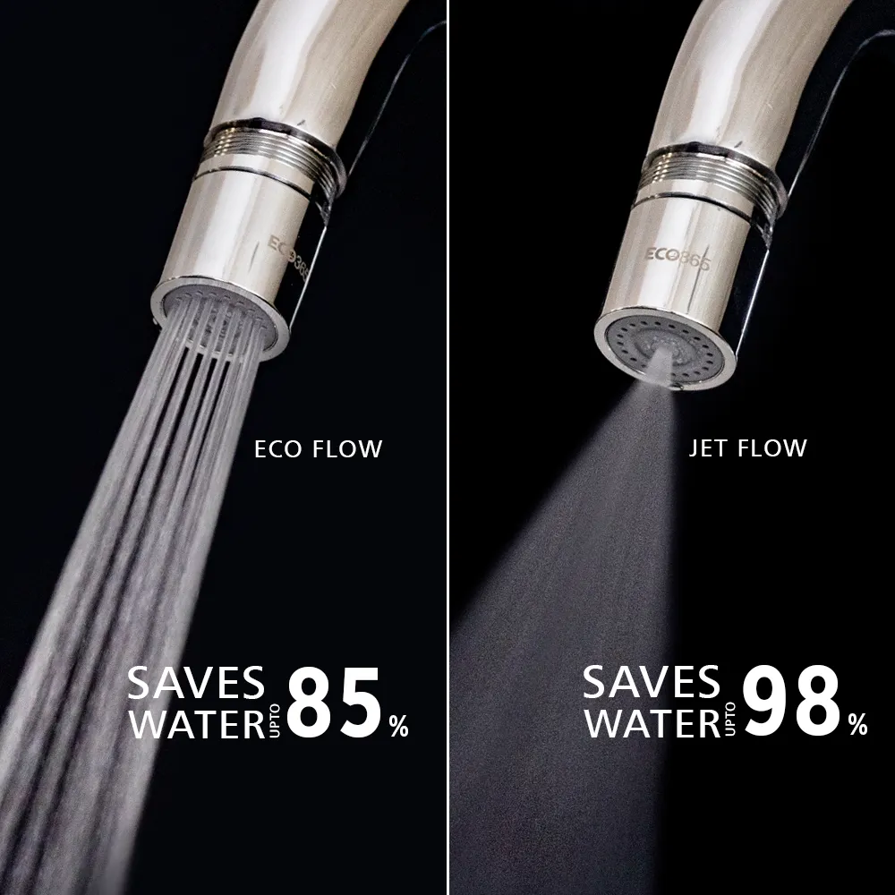 X22 Dual Flow Chrome Finish JET and ECO Flow Aerator